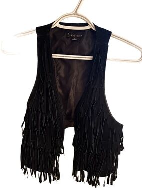 SUEDE FRINGE VEST